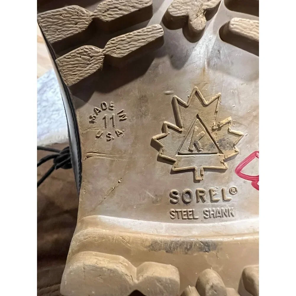 Sorel Steel Shank Leather Made in USA Winter Boots - Size 11